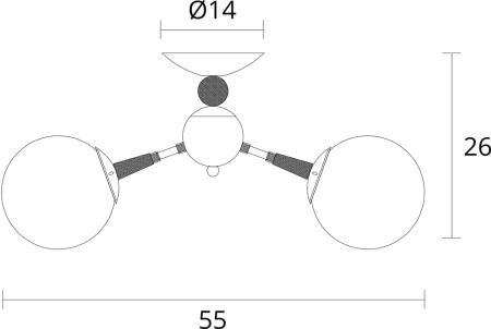 картинка Потолочная люстра Boston A4485PL-3BK от магазина BTSvet