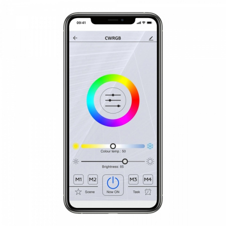 картинка Потолочный светильник светодиодный с пультом и управлением смартфоном регулировкой яркости и цветовой температуры таймером Старлайт Смарт CL703A15G RGB от магазина BTSvet