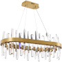 картинка Подвесная люстра хрустальная светодиодная с управлением смартфоном и пультом регулировкой цветовой температурой и яркости ночным режимом и таймером LED LAMPS 81258 от магазина BTSvet