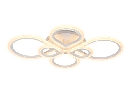 картинка Потолочная люстра светодиодная с пультом, регулировкой яркости, цветовой температуры и ночным режимом Acrylica FA522 от магазина BTSvet