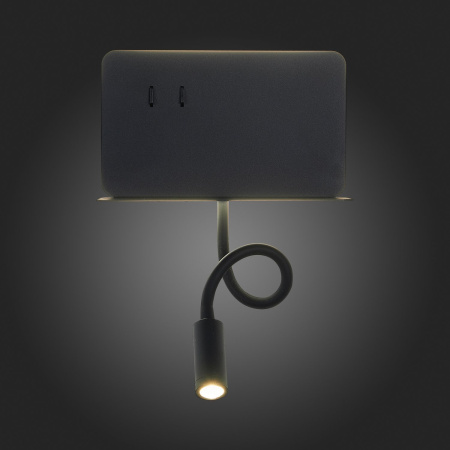 картинка Настенный светильник светодиодный с USB-поротом и выключателем Pinaggio SL1576.401.02 от магазина BTSvet