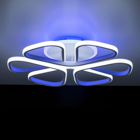 картинка Потолочная люстра светодиодная с управлением смарфоном и пультом регулировка яркости и цветовой температуры Сезар Смарт CL233A250E RGB от магазина BTSvet