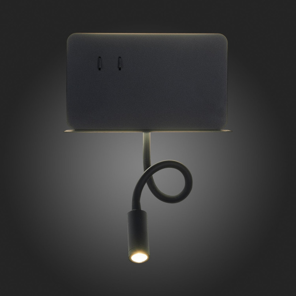 картинка Настенный светильник светодиодный с USB-поротом и выключателем Pinaggio SL1576.401.02 от магазина BTSvet