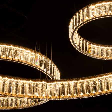 картинка Подвесная люстра хрустальная светодиодная Renata 1135/17 SP-106 от магазина BTSvet