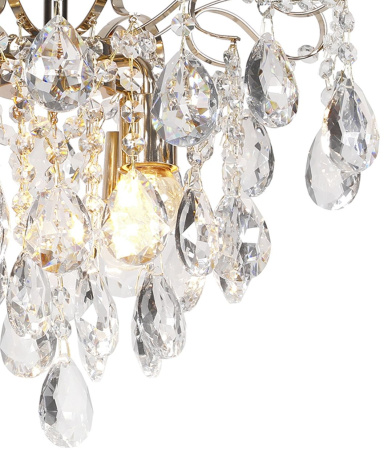 картинка Потолочная люстра на штанге Crown 682/4PL Е27*60W Gold от магазина BTSvet