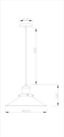 картинка Подвесной светильник V1341-1P Night 1*E27*60W от магазина BTSvet