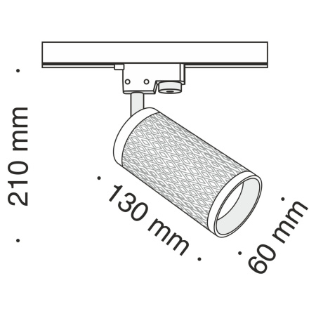 картинка Трековый светильник Track TR011-1-GU10-B от магазина BTSvet