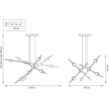 картинка Подвесная люстра светодиодная Bergamo 745247 от магазина BTSvet