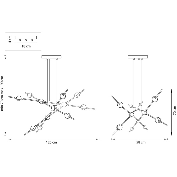 картинка Подвесная люстра светодиодная Bergamo 745247 от магазина BTSvet