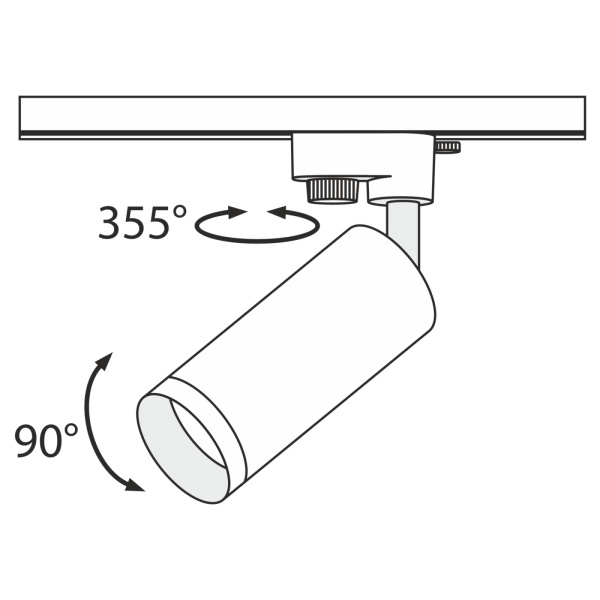 картинка Трековый светильник Track lamps TR004-1-GU10-MG от магазина BTSvet