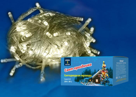 Гирлянда светодиодная ULD-S0500-050/DTA WARM WHITE IP20