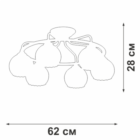 картинка Потолочная люстра V4324-0/6PL от магазина BTSvet
