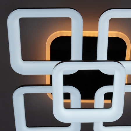 картинка Потолочная люстра светодиодная с управлением смарфоном и пультом регулировка яркости и цветовой температуры Паркер Смарт CL225A255E RGB от магазина BTSvet