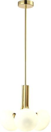 картинка Потолочная люстра на штанге Alicia SP3 Gold/White от магазина BTSvet