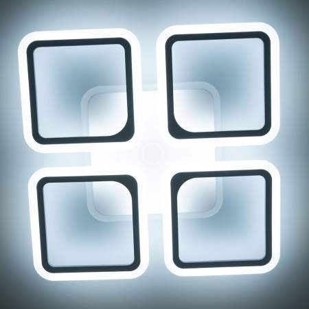 картинка Потолочная люстра светодиодная с пультом и управлением смартфоном регулировкой цветовой температуры и яркости RGB Марсель Смарт CL232A140E от магазина BTSvet