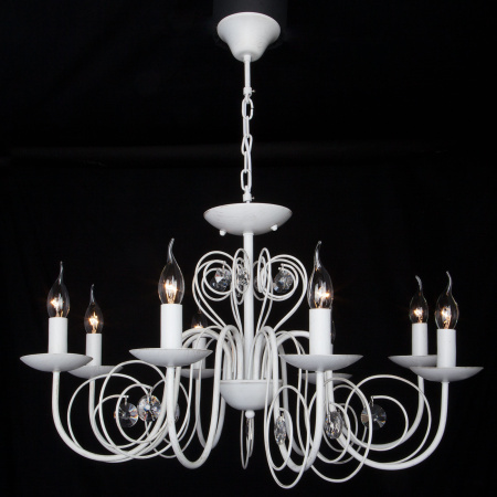 картинка Подвесная люстра Tomas 60018/8 белый с золотом от магазина BTSvet