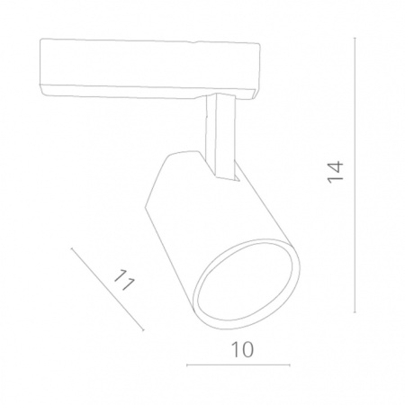картинка Трековый светильник светодиодный Amico A1821PL-1WH от магазина BTSvet