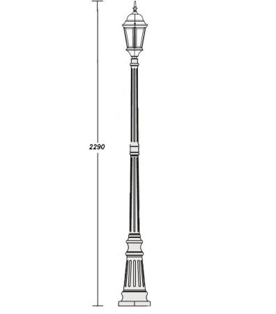 картинка Наземный фонарь 91409L Bl от магазина BTSvet