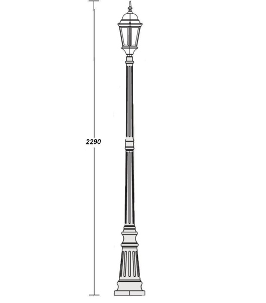 картинка Наземный фонарь 91409L Bl от магазина BTSvet