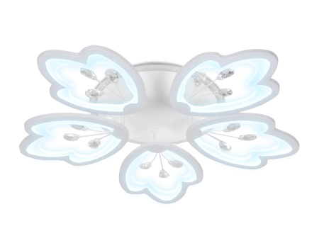 картинка Потолочная люстра светодиодная с пультом, регулировкой яркости, цветовой температуры и ночным режимом Acrylica FA510 от магазина BTSvet