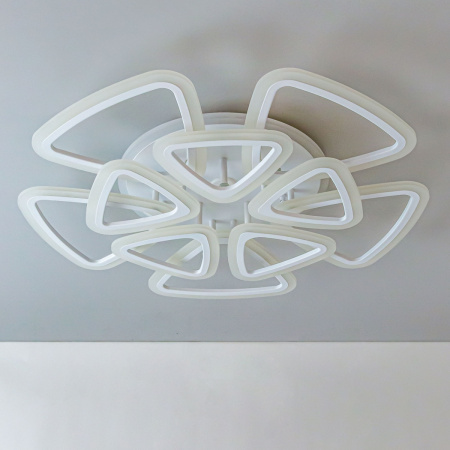 картинка Потолочная люстра светодиодная с управлением голосом и смартфоном с пультом регулировкой цветовой температуры и яркости Мальта Смарт CL234A290E RGB от магазина BTSvet