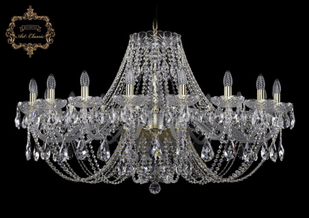 Хрустальная подвесная люстра 11.21.18.400.Gd.Sp