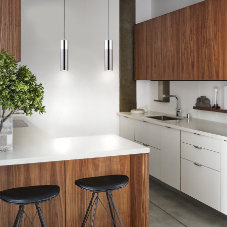 картинка Подвесной светильник Double Topper 50135/1 LED хром/черный жемчуг от магазина BTSvet