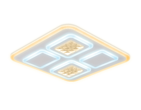 Потолочная люстра светодиодная с пультом регулировкой цветовой температуры и яркости с ночным режимом ACRYLICA FA259