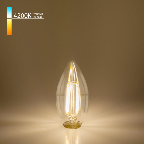 картинка Светодиодная лампочка Dimmable 5W 4200K E14 (C35 прозрачный) BLE1401 от магазина BTSvet