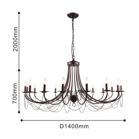 картинка Подвесная люстра Plini 2590-18P от магазина BTSvet