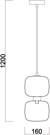 картинка Подвесной светильник Lumen FR5215PL-01BS от магазина BTSvet