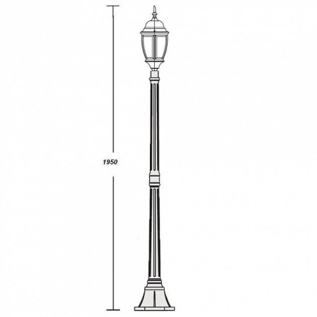 картинка Наземный фонарь 91208L Gb от магазина BTSvet