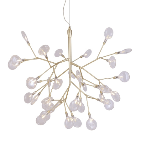 картинка Подвесная люстра светодиодная EVITA SP36 GOLD/TRANSPARENT от магазина BTSvet