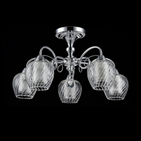 картинка Люстра с подвесками из хрусталя Nora  FR2663-PL-05-CH от магазина BTSvet