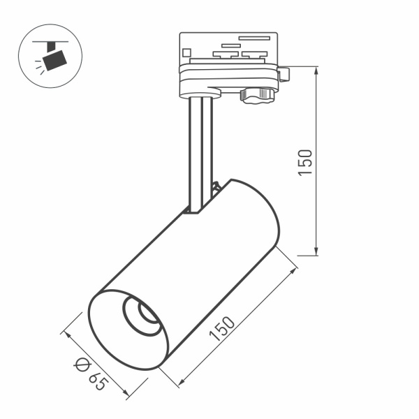 картинка Корпус SP-POLO-TRACK-4TR-LEG 024723 от магазина BTSvet