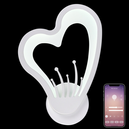 картинка Бра светодиодное с управлением со смартфона регулировкой цветовой температуры и яркости ночным режимом и таймером LED LAMPS 81133/1W от магазина BTSvet