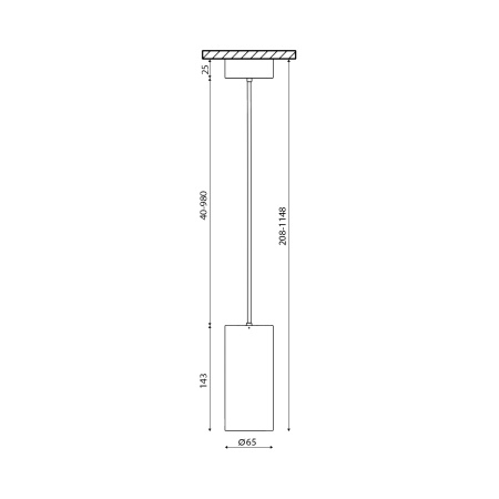 картинка Крепление для светильников подвесное VL-M6-GD от магазина BTSvet