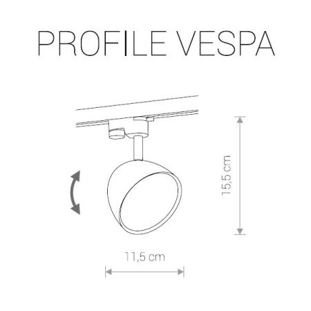 картинка Трековый светильник Profile Vespa 9323 от магазина BTSvet