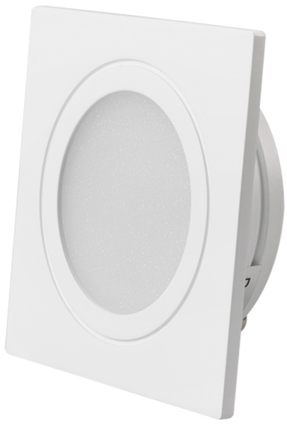 Светодиодный светильник мебельный LTM-S60x60WH-Frost 3W Day White 110deg (Arlight, IP40 Металл, 3 года) 020764