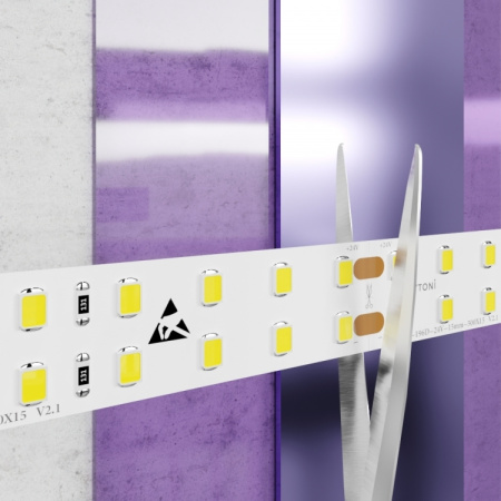 картинка Светодиодная лента 24В 2835 20Вт/м 3000K 5м IP20 15мм арт.20028 от магазина BTSvet