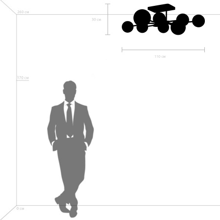 картинка Потолочная люстра Croco 815380 от магазина BTSvet