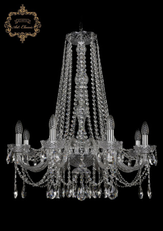 Хрустальная подвесная люстра 11.12.8.240.h-78.Cr.Sp