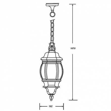 картинка Уличный подвесной светильник 83405S Bl от магазина BTSvet