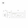 картинка Светильник встраиваемый LED MS-ORIENT-BUILT-TURN-TC-S67x150-10W Day4000 (WH-BK, 30 deg, 230V) (Arlight, IP20 Металл, 5 лет) 032229 от магазина BTSvet