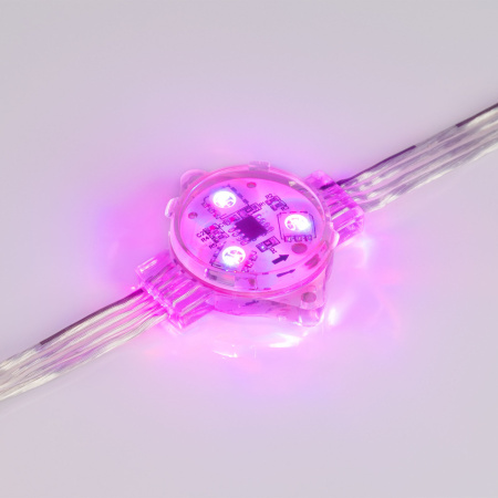 картинка Модуль управляемый VISOR-SPI-5060-3-12V RGB 120deg (D30x16mm, 0.75W, IP68) (Arlight, Пластик, 3 года) 029377 от магазина BTSvet