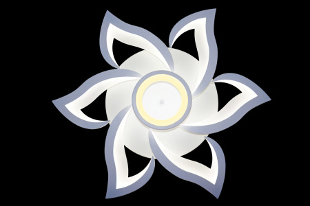 картинка Потолочная люстра светодиодная с пультом и управлением смартфоном регулировкой цветовой температуры и яркости ночным режимом и таймером HIGH-TECH LED LAMPS 82020 от магазина BTSvet