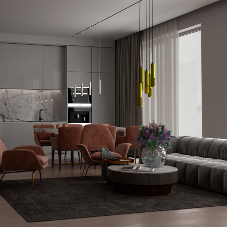 картинка Подвесной светильник светодиодный Over 358512 от магазина BTSvet