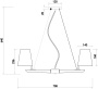 картинка Подвесная люстра Arellano FR8019PL-06W от магазина BTSvet