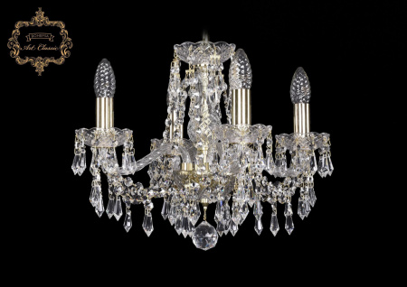 Хрустальная подвесная люстра 11.23.4.141.Gd.Dr