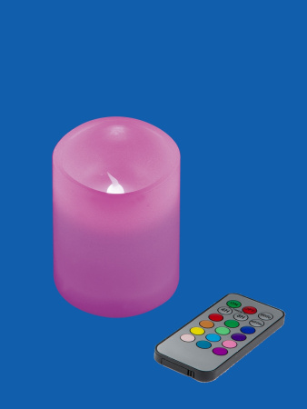 картинка Декоративная свеча светодиодная с пультом ULD-F052 RGB RC CANDLE от магазина BTSvet